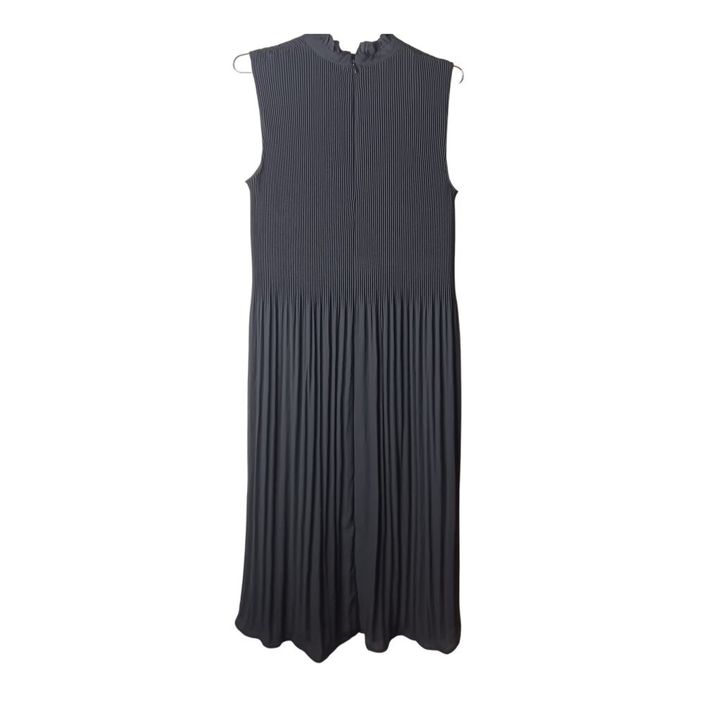 New with Tags Chico’s Black Label Pleated High Neck Dress Size 12 Black Modest - Picture 3 of 15